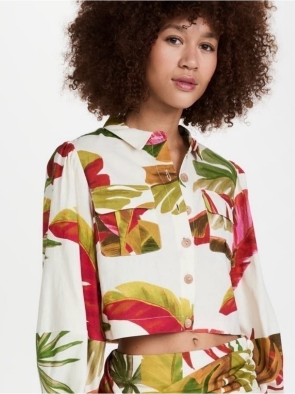 Farm Rio Spring Forest Shirt, M